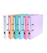 Classeur chrono à levier en PVC - Dos de 70 mm - Assortiment pastel : EXACOMPTA