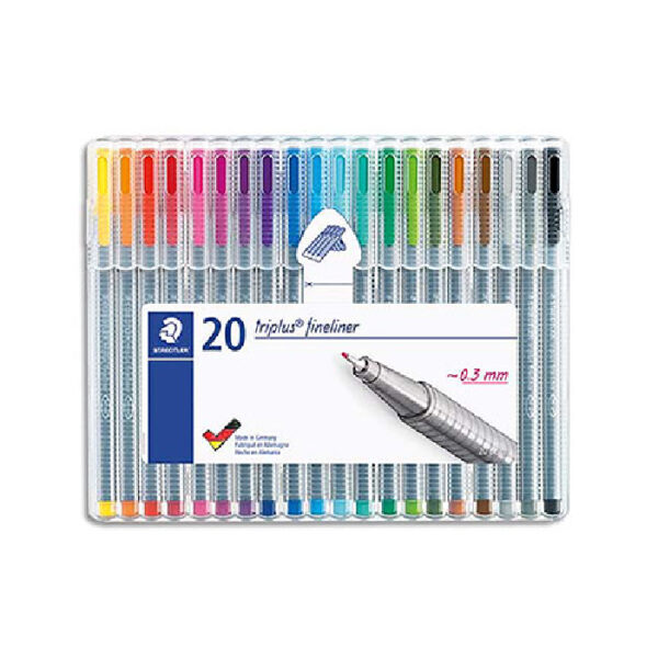 Pochette de 20 Triplus Staedtler chez librairie copie sousse