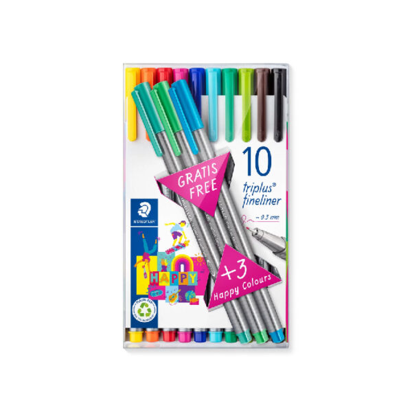 Pochette de 10+3 Triplus Staedtler chez librairie copie sousse