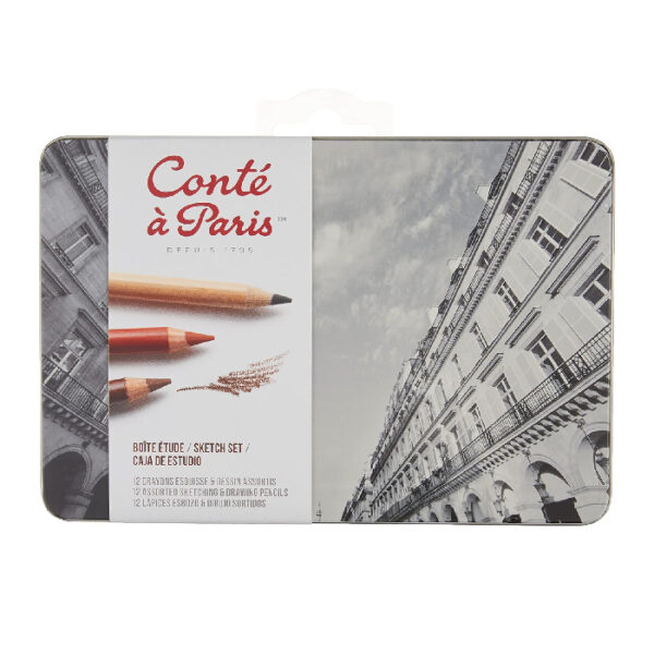 Conté à Paris Boîte Métal chez librairie copie sousse