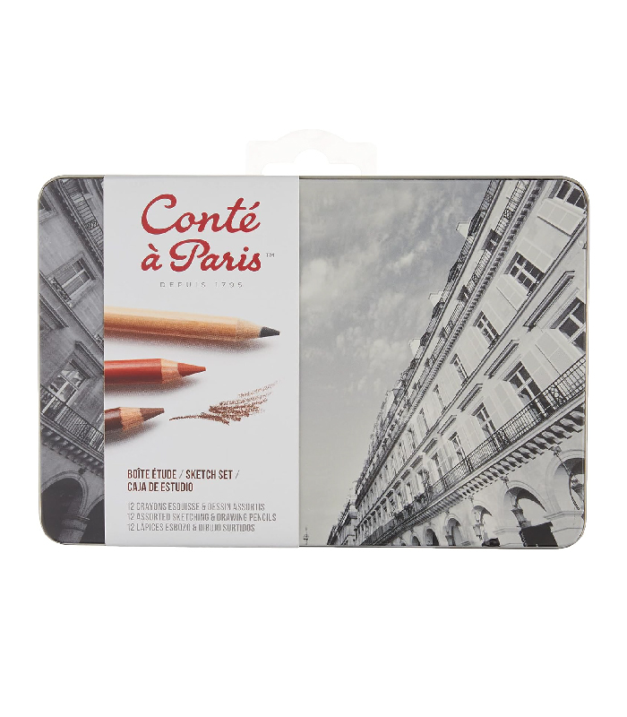 Conté à Paris Boîte Métal chez librairie copie sousse