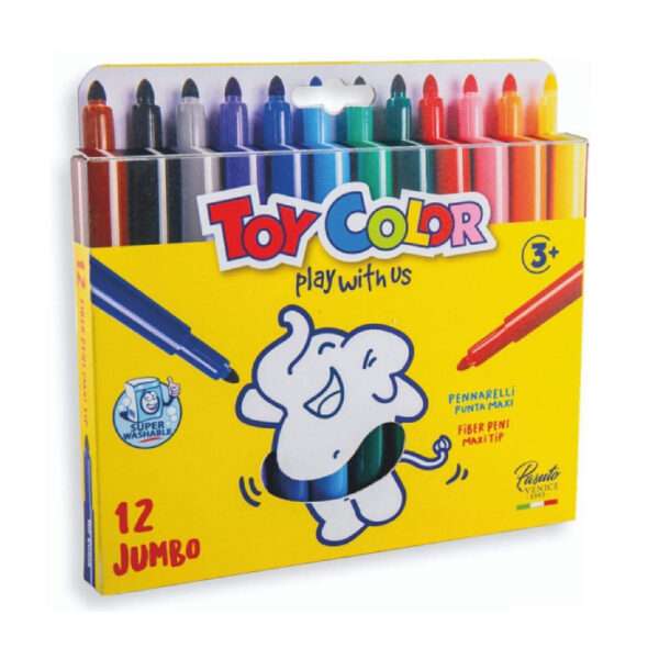 12 Feutres TOYCOLOR Maxi Jumbo chez librairie copie sousse