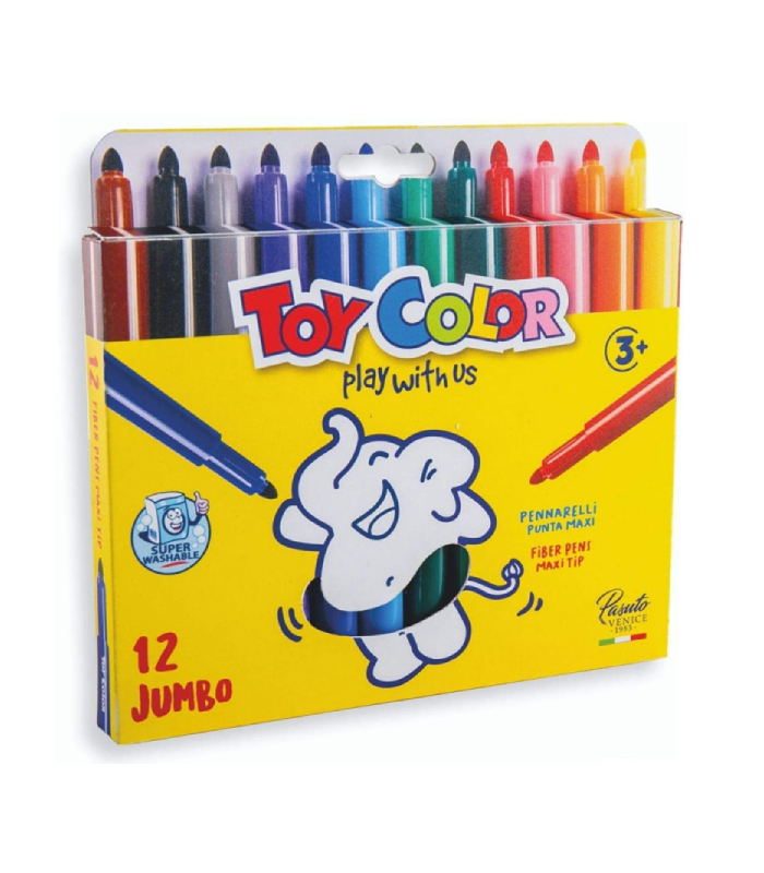 12 Feutres TOYCOLOR Maxi Jumbo chez librairie copie sousse