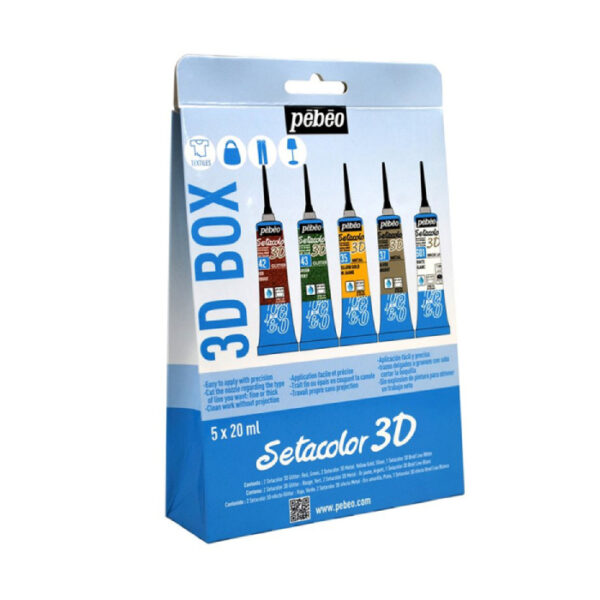 Pack De Pebeo Setacolor Fabric 3D Effect chez librairie copie sousse