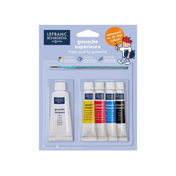 Set De 5 LEFRANC BOURGEOIS Gouache Peinture chez librairie copie sousse