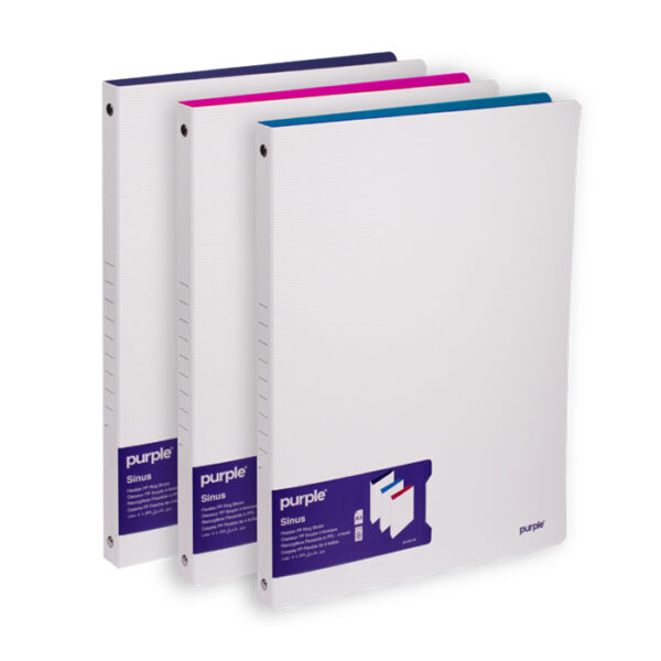 CLASSEUR PClasseur pp souple dos de 20 purple chez librairie copie sousseP SOUPLE DOS 20 mm BICOLOR SINUS chez librairie copie sousse