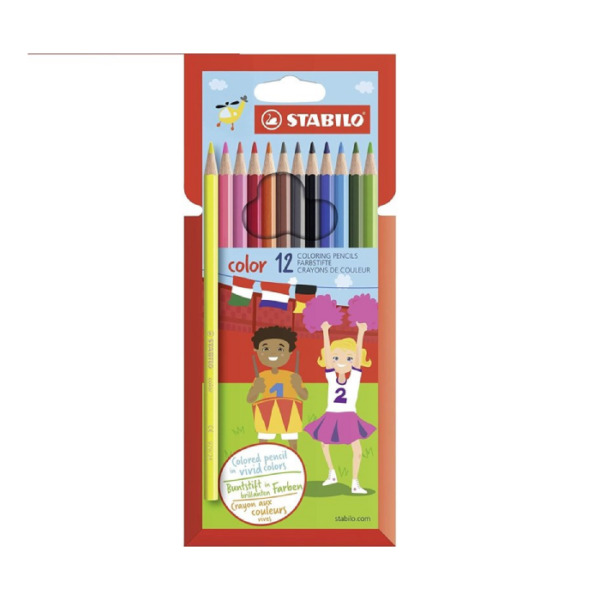 12 crayons de couleur swano chez librairie copie sousse