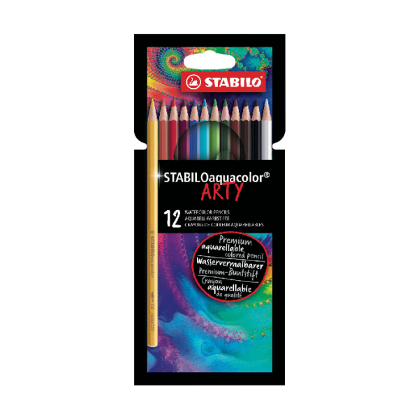 Crayon de couleur Aquacolor x12 STABILO chez librairie copie sousse