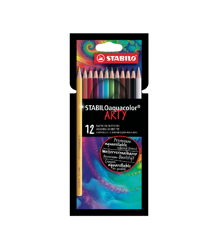 Crayon de couleur Aquacolor x12 STABILO chez librairie copie sousse