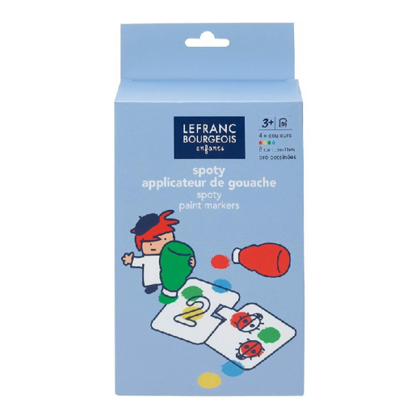 Set de 4 applicateurs de gouache 30 ml et 8 puzzles chiffres chez librairie copie sousse