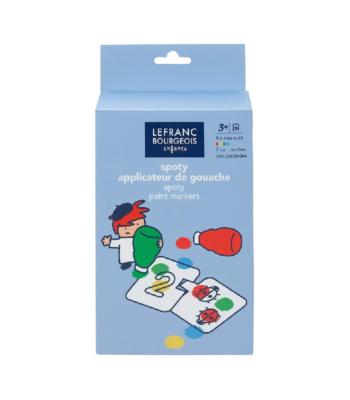 Set de 4 applicateurs de gouache 30 ml et 8 puzzles chiffres chez librairie copie sousse