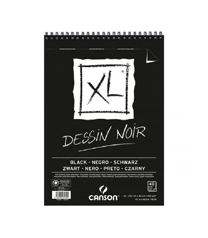 canson xl noir a3 chez librairie copie sousse