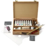 Coffret de couleurs à l'huile pour artistes